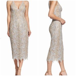 Dress the Population Aurora Dress Platinum/Gold
